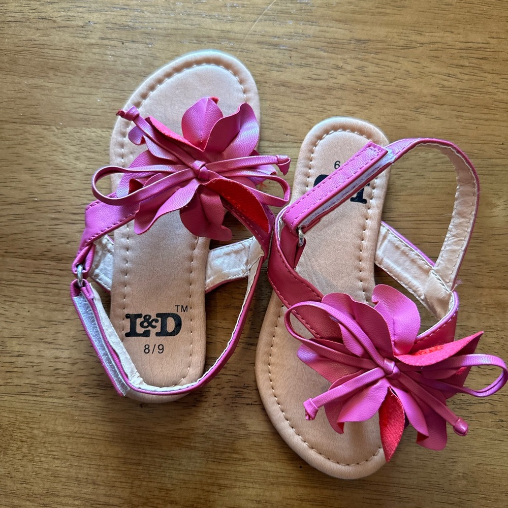 Pink Floral T-Bar Sandals for Playful Days